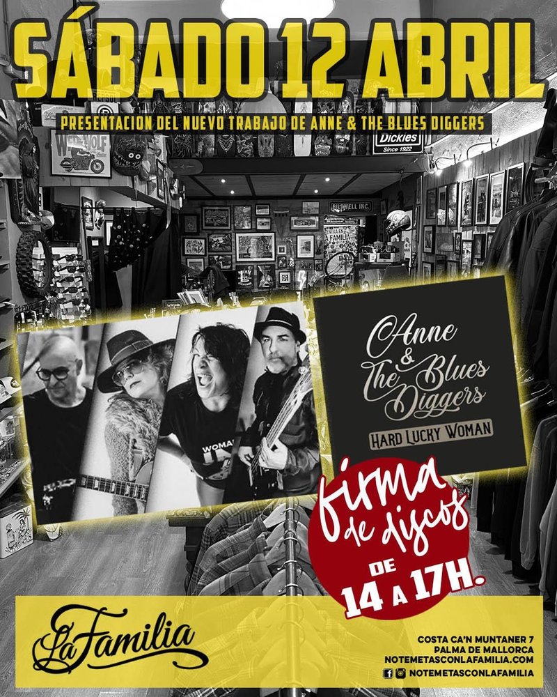 New album presentation by Anne & The Blues Diggers, Hard Locky Woman